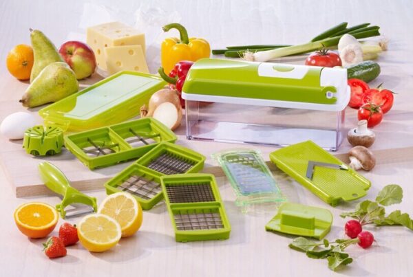 12pcs Multifunctional Vegetable Chopper Handle Food Grate Food Chopper Vegetable Slicer Dicer Cut Kitchen Gadgets - Image 5