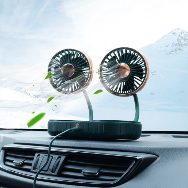 Double-Headed Hose Small Fan Usb Car Interior Creative Automotive Accessories - Image 2